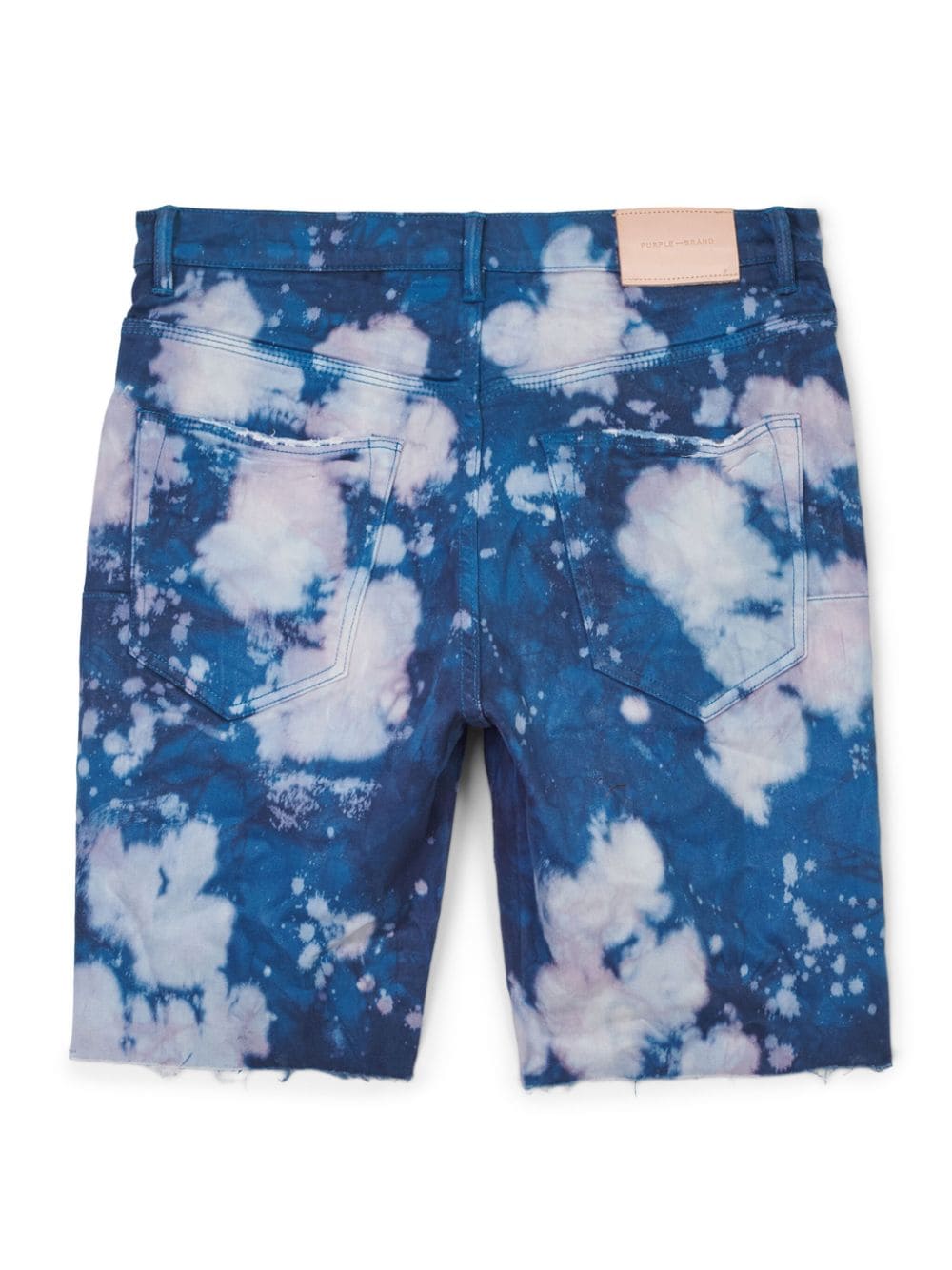Purple Brand Shorts met gebleekt-effect - Blauw