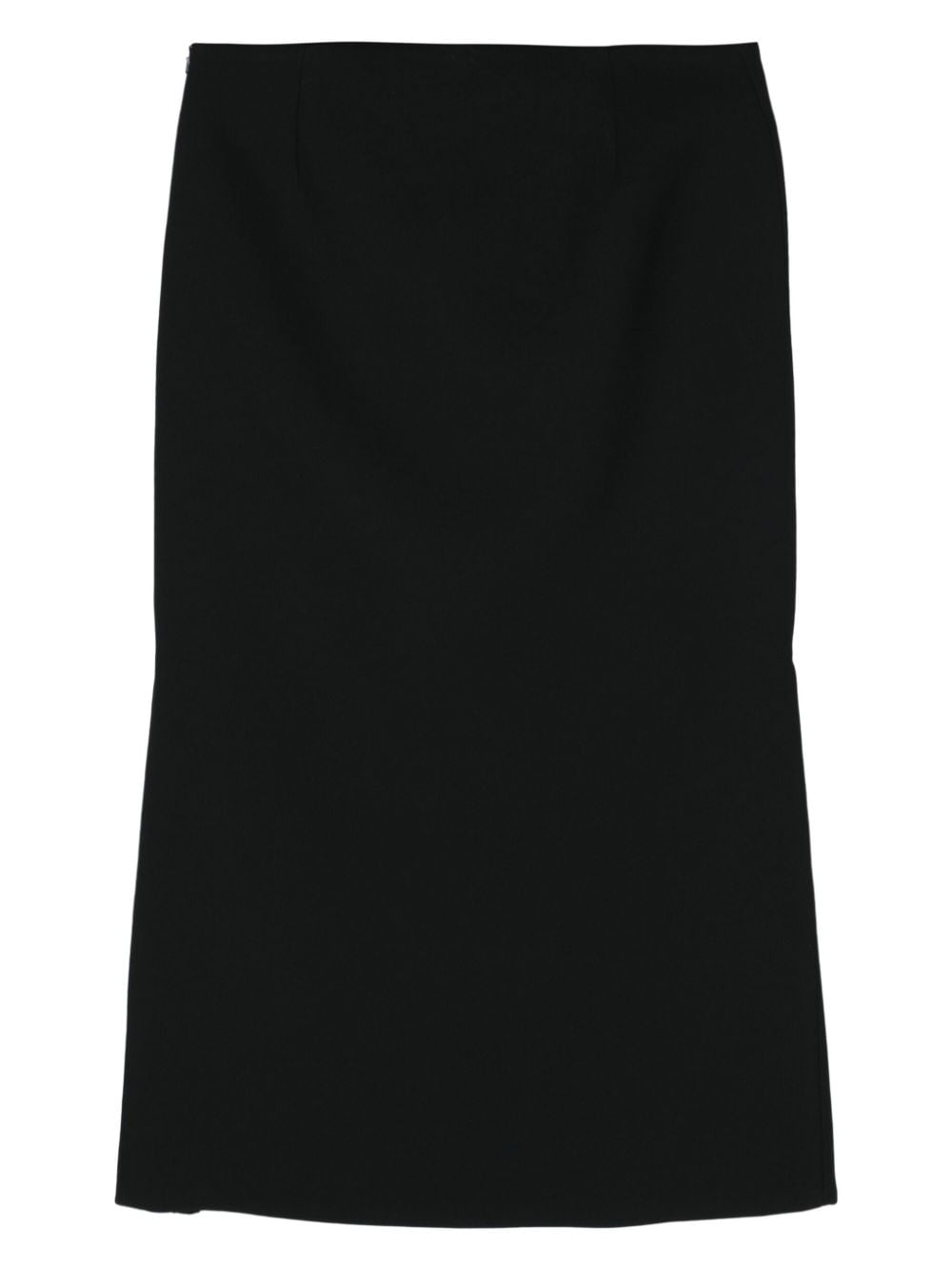 Sportmax side-slits midi skirt - Zwart