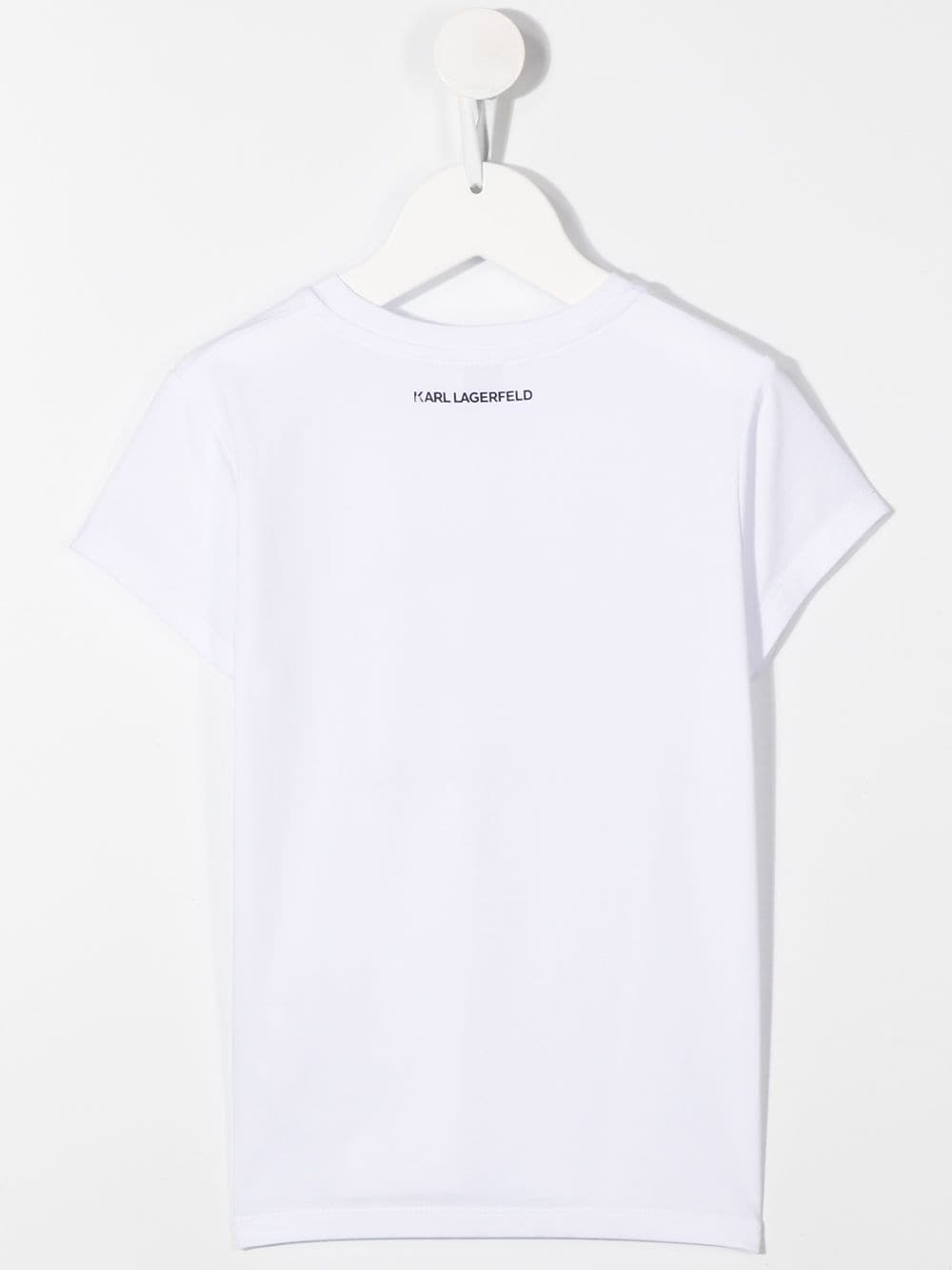 Karl Lagerfeld Kids T-shirt met logoprint - Wit