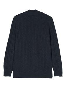 Loro Piana cable-knit cashmere cardigan - Blauw