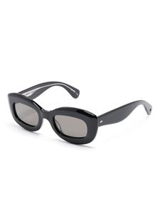 Garrett Leight Dolores rectangle-frame sunglasses - Zwart