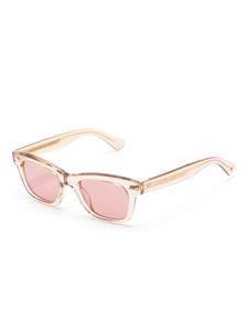Garrett Leight Grove rectangle-frame sunglasses - Beige
