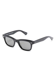 Garrett Leight Grove rectangle-frame sunglasses - Zwart