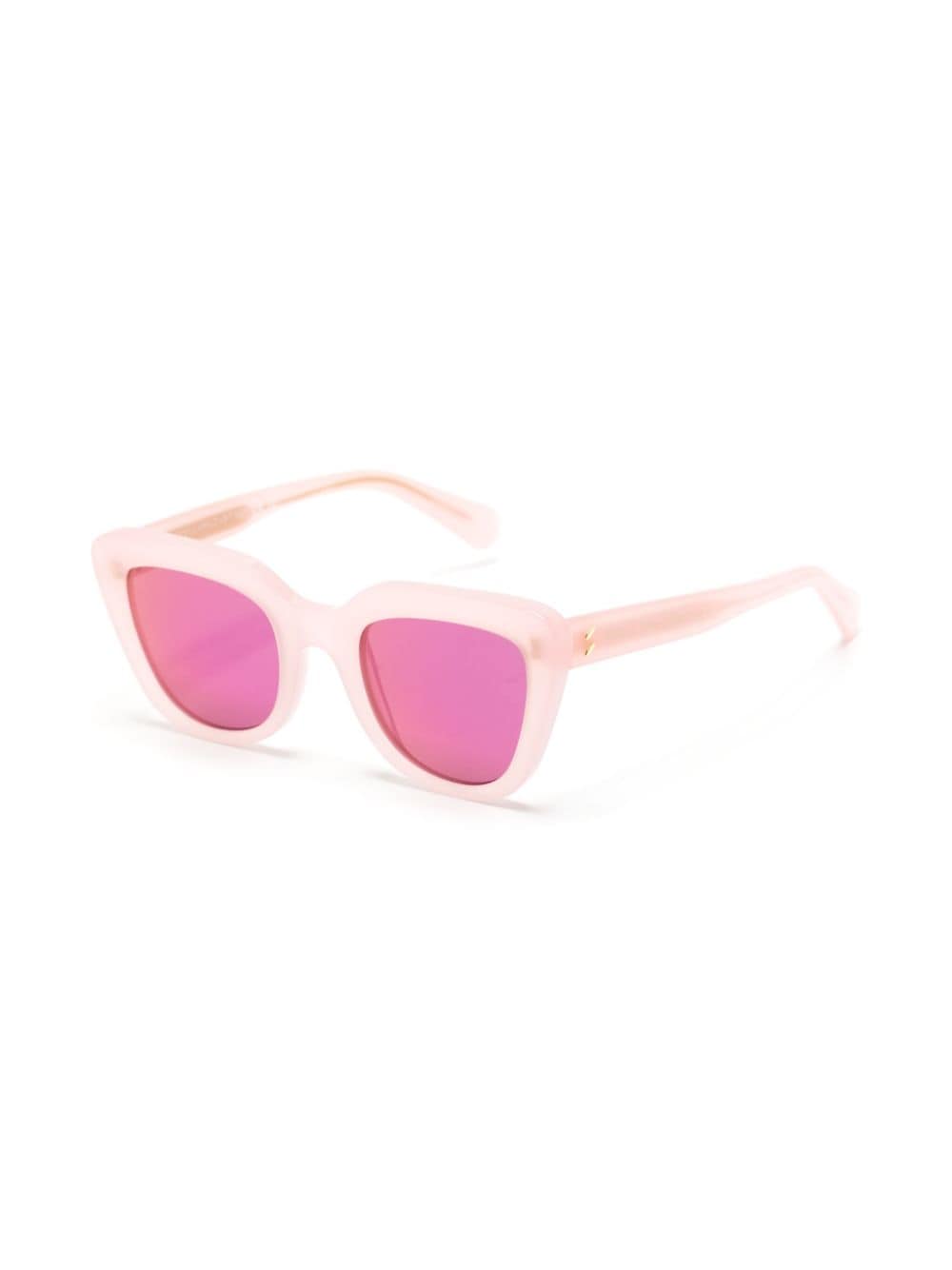 Stella McCartney Eyewear logo-print cat-eye sunglasses - Roze