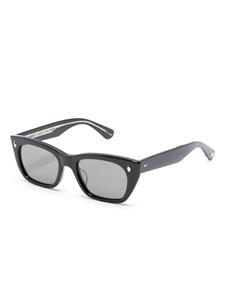Garrett Leight Webster rectangle-frame sunglasses - Zwart