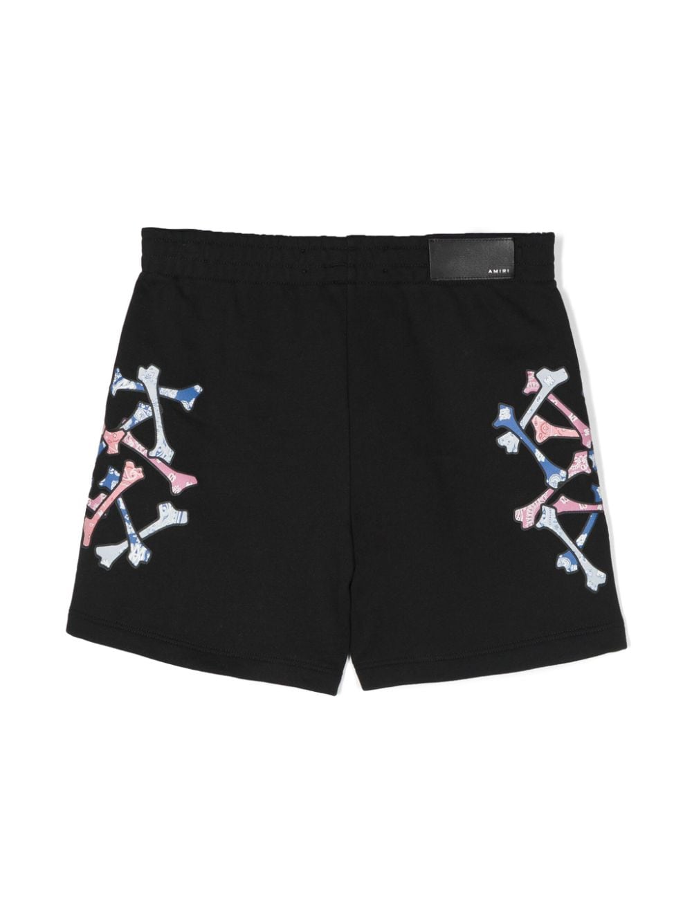 AMIRI KIDS bone-print cotton shorts - Zwart