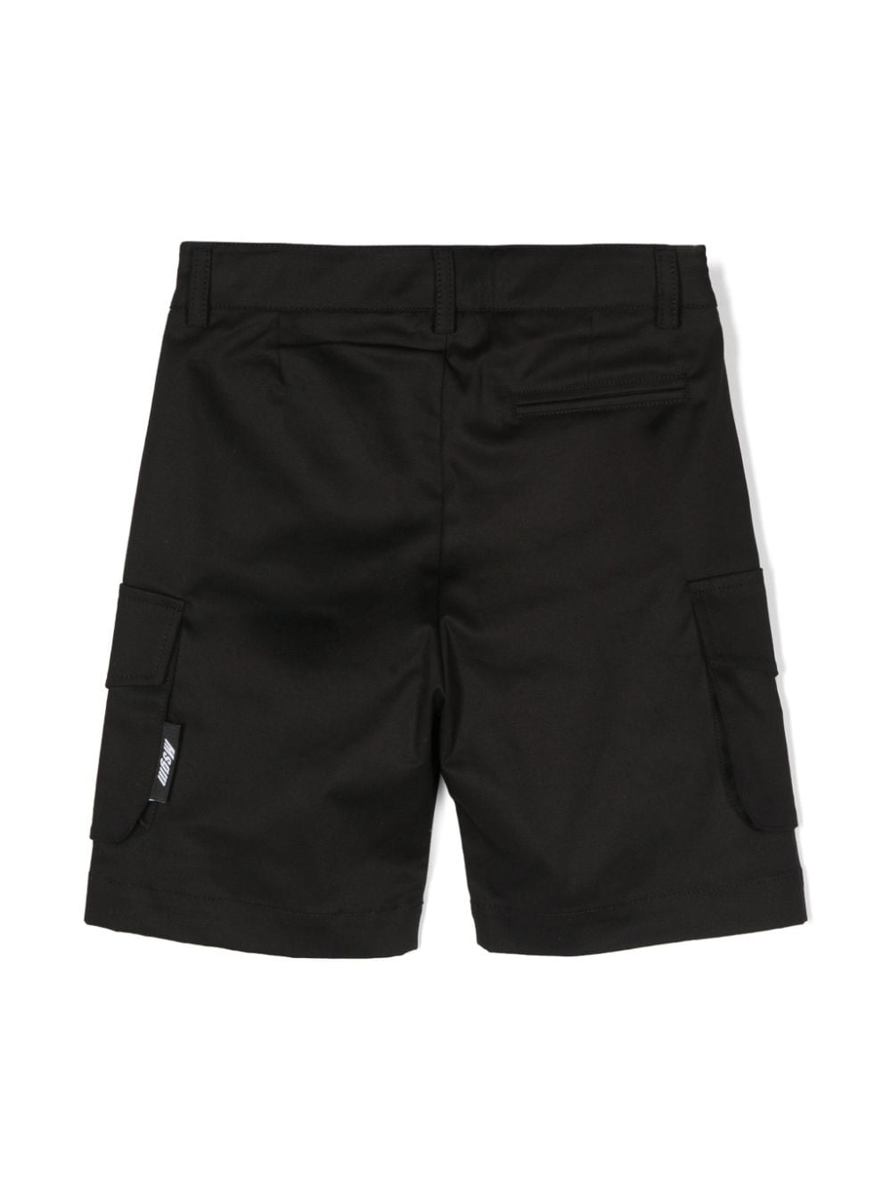 MSGM Kids dart-detail cargo shorts - Zwart