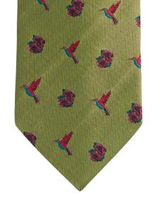 ETRO Zijden stropdas met jacquard-patroon - Groen