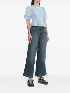 FRAME High waist jeans met wijde pijpen - Blauw