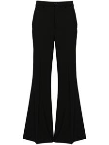 LỰU ĐẠN mid-rise flared tailored trousers - Zwart