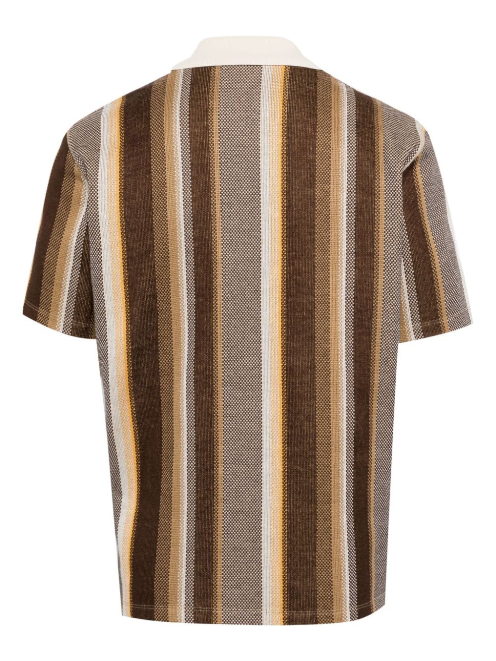 Nicholas Daley striped cotton polo shirt - Bruin