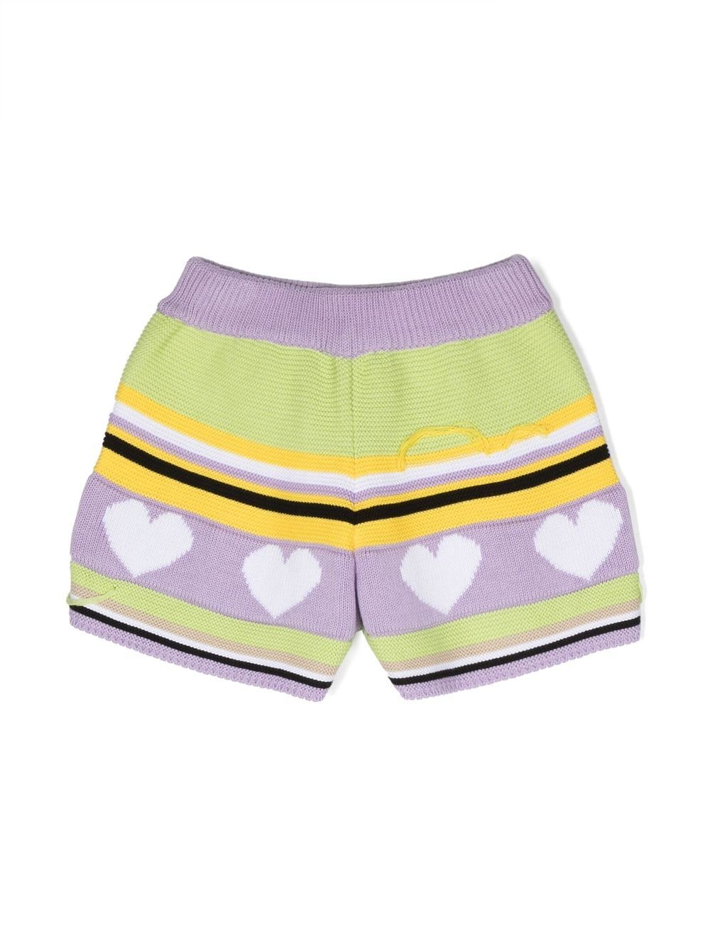 MSGM Kids Gebreide shorts - Paars