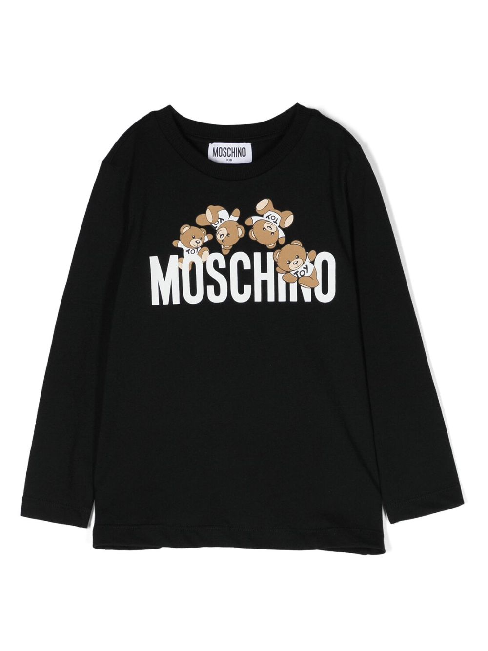 Moschino Kids Teddy Bear logo-print T-shirts (set of two) - Zwart