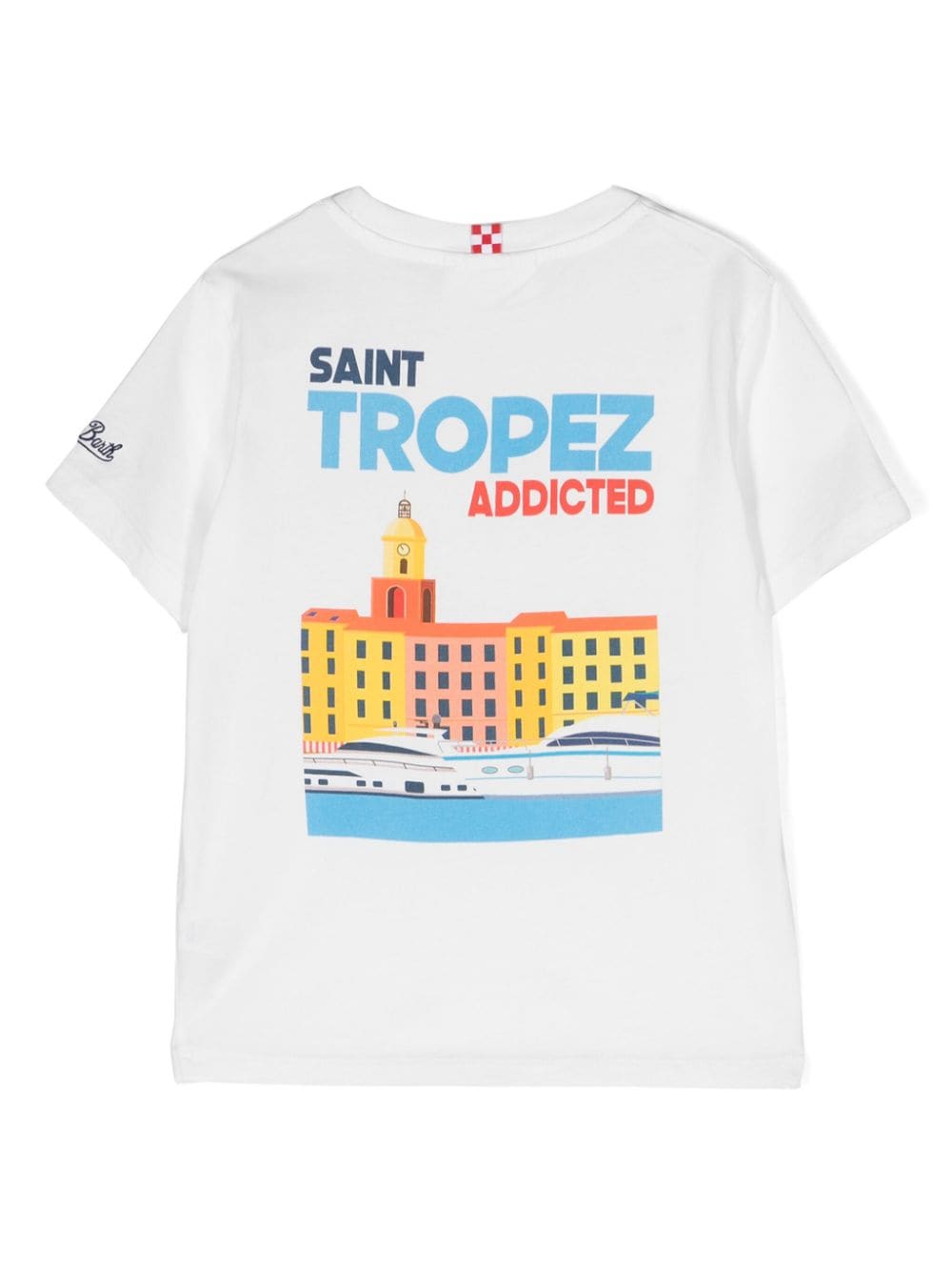MC2 Saint Barth Kids St Tropez organic cotton T-shirt - Wit