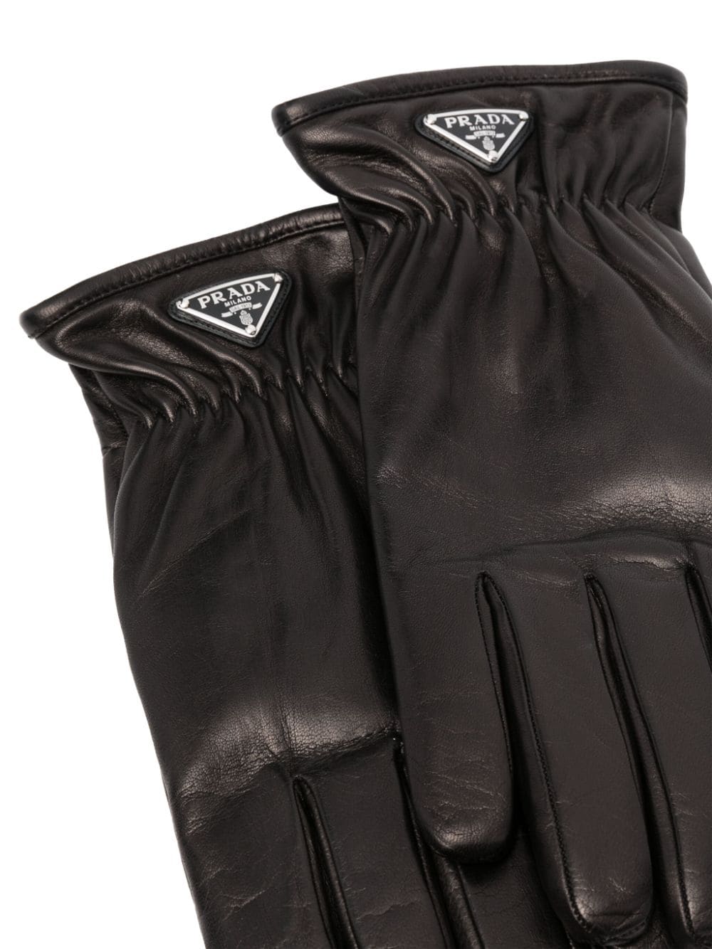 Prada Leren handschoenen - Zwart