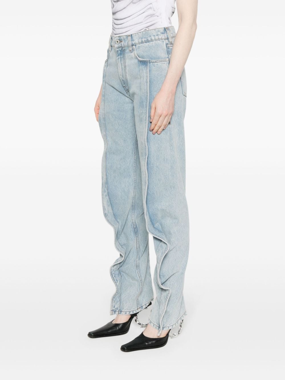 Y/Project Evergreen Banana tapered jeans - Blauw