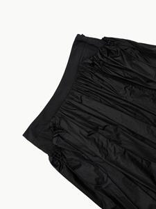 Amomento shirred-effect layered maxi skirt - Zwart