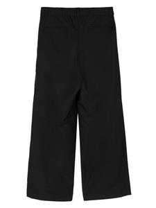 Attachment wide-leg pleated trousers - Zwart