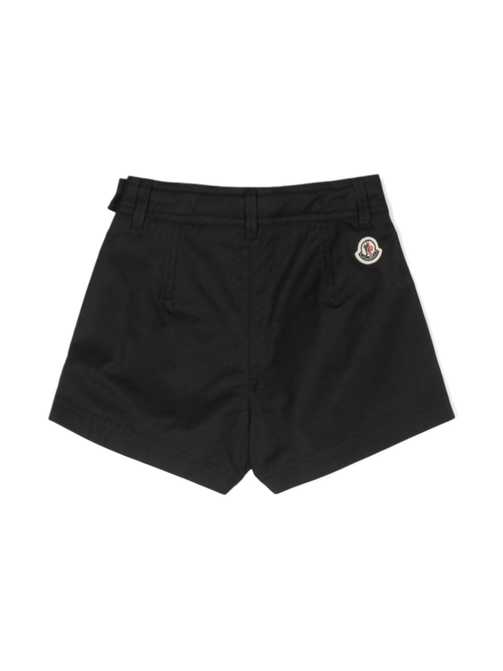 Moncler Enfant logo-patch shorts - Zwart