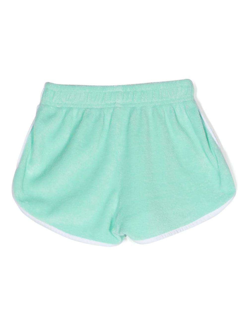 MC2 Saint Barth Kids Curly terry-cloth shorts - Groen