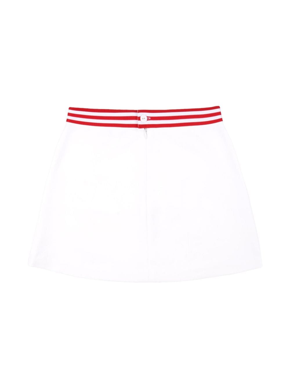 Sporty & Rich Kelly logo-embroidered skirt - Wit