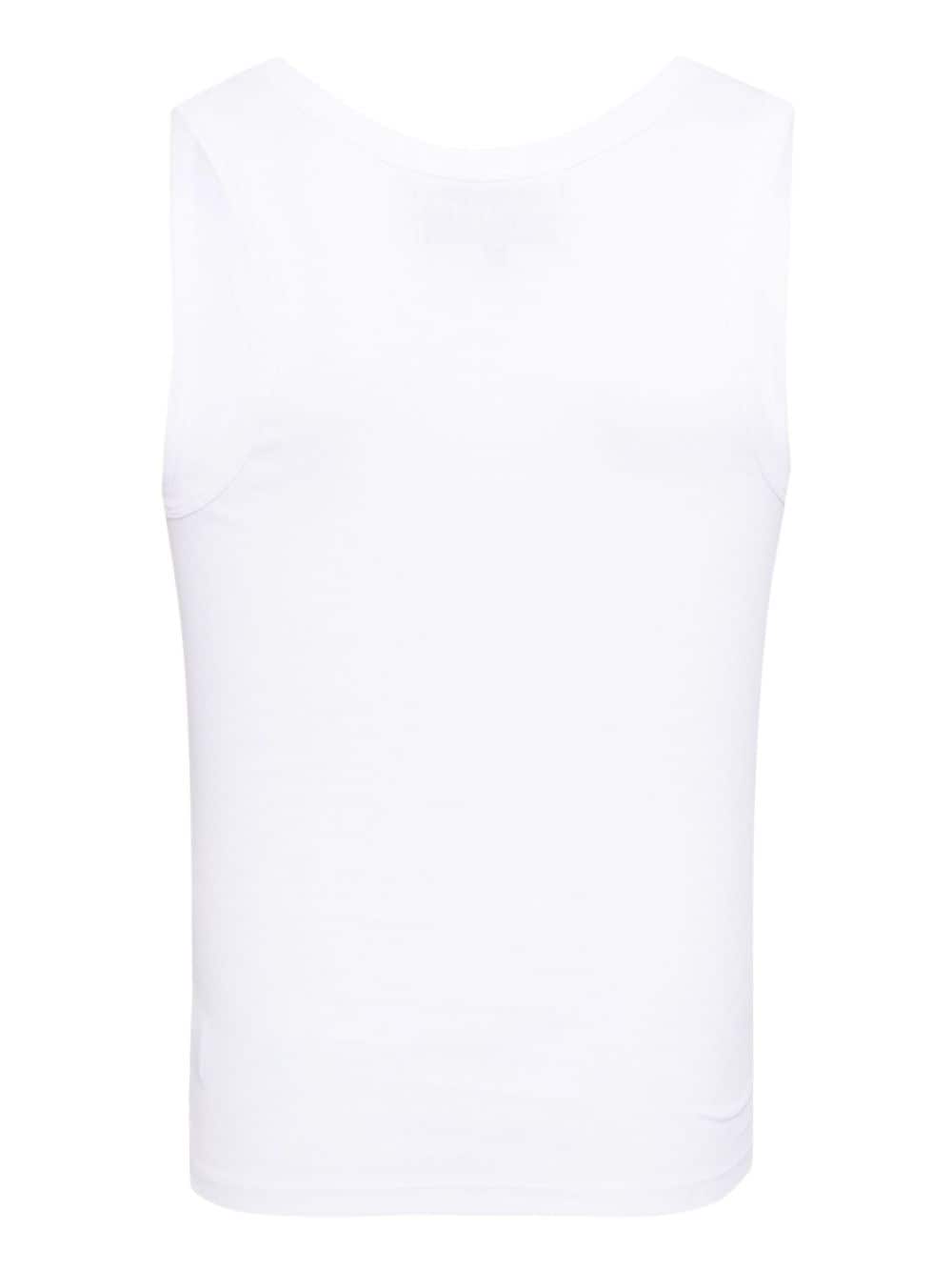 S.S.DALEY keyhole cotton tank top - Wit