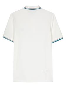 Fred Perry logo-embroidered cotton polo shirt - Wit