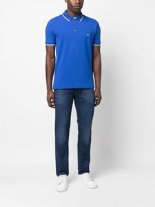 Fay Poloshirt met geborduurd logo - Blauw