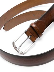 Canali smooth-grain leather belt - Bruin