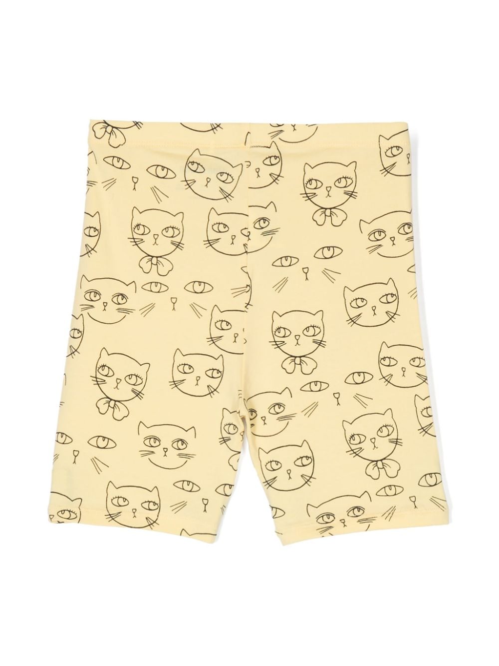 Mini Rodini Cathletes organic-cotton shorts - Geel
