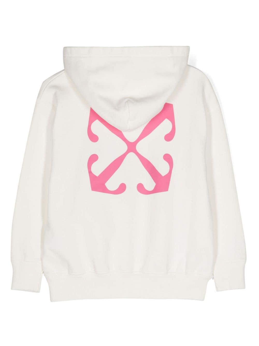Off-White Kids logo-print hoodie - Wit