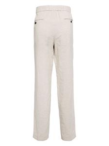 N.Peal Sorrento linen drawstring trousers - Beige