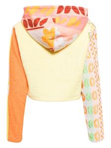 CAVIA colour-block terry-cloth hoodie - Oranje