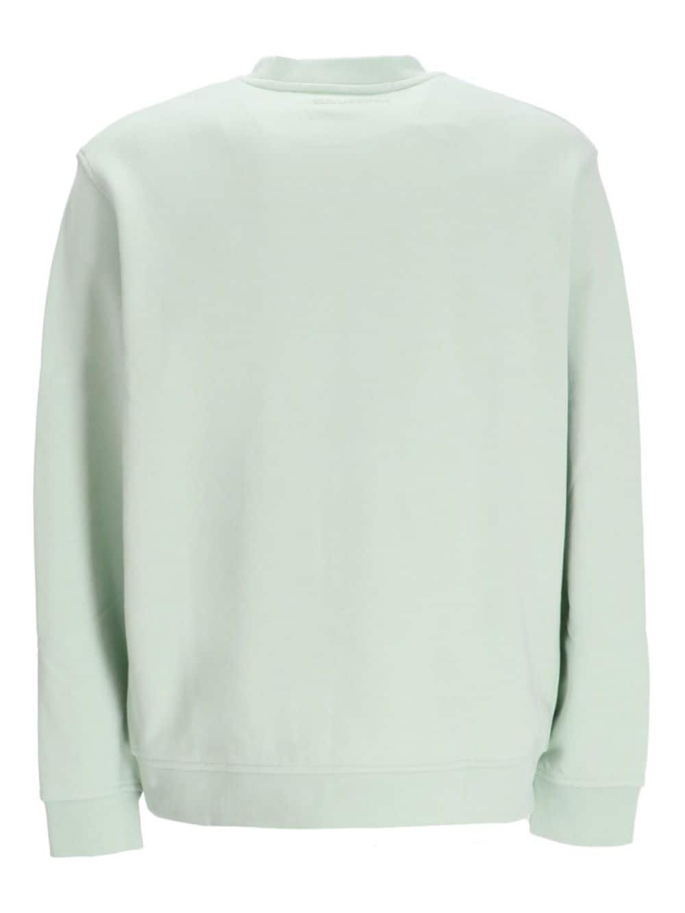 Karl Lagerfeld logo-print crew-neck sweatshirt - Groen