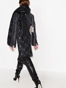 Saint Laurent Gewatteerde sjaal - Zwart