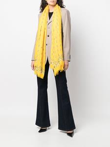 Saint Laurent Sjaal met paisley-print - Geel