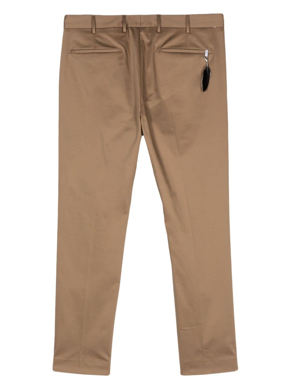 PT Torino feather-pendant tapered trousers - Bruin