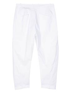 Transit concealed-fastening cotton-blend trousers - Wit