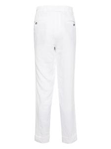 N.Peal drawstring linen trousers - Wit