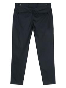 PT Torino gabardine-weave tapered trousers - Blauw