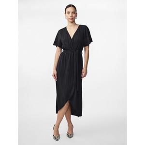 Y.A.S Midi-jurk YASOLINDA SS MIDI WRAP DRESS S. NOOS