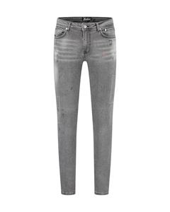 Malelions Men Stained Jeans - Dark Grey