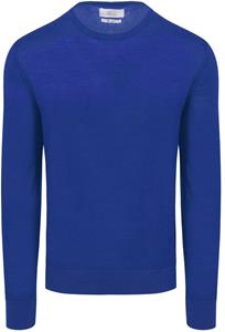 King Essentials The John Pullover Merino Royal Blauw