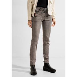 Cecil Slim fit jeans Damesjeans Toronto stijl Met modieuze wassing, zijzak met ritssluiting