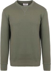 King Essentials The George Sweater Olijfgroen