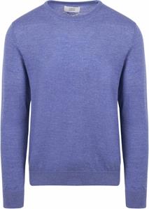 King Essentials The John Pullover Merino Mid Blauw