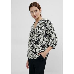 Cecil Shirtblouse met bladerprint