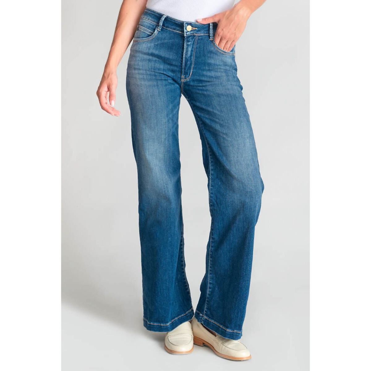 LE TEMPS DES CERISES Flare jeans Barcy Pulp, hoge taille