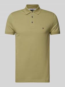 Tommy Hilfiger Slim fit poloshirt met labelstitching