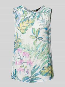 MORE & MORE Blousetop van viscose met bloemenmotief